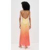 Runaway the Label Women's Niyah Maxi Dress, Mimosa Ombre, Yellow,