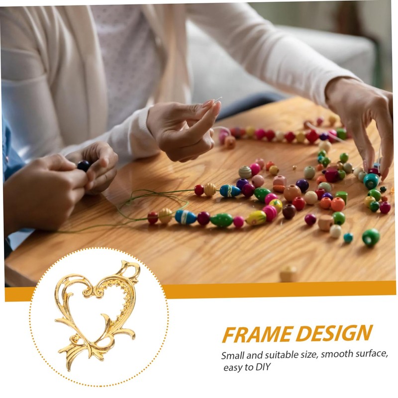 Operitacx Craft Unique Jewelry Metal Frame Photo Frame Bezel Pendants