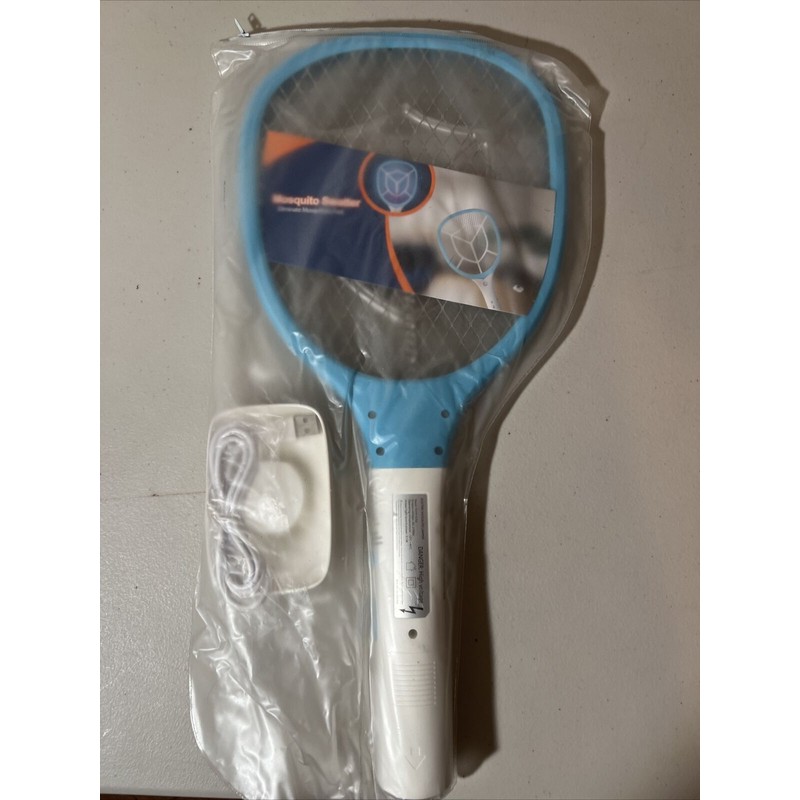 Gecko Cordless Rechargeable Bug Zapper Mosquito Insect Electric Fly Swatter