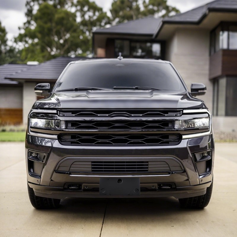 Front Bumper License Plate Bracket Compatible with Ford Expedition 2018