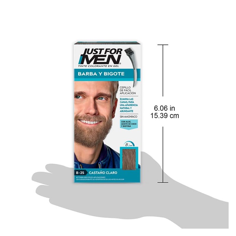 Just For Men Tinte Colorante En Gel Para Barba Y