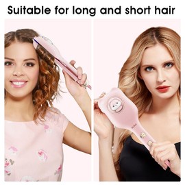 OLDAO 0.7-inch mini ceramic hair straightener, anti-scalding and anti-tangling, efficient salon styling,suitable for short,curly hair,bangs,suitable for home,travel,school Smooth Daily