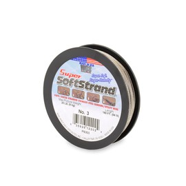 Super Softstrand, Vinyl-Coated Stranded Stainless Steel Picture Wrapping Wire, Size #3, 20 lb / 9 kg, 180 ft / 54 m