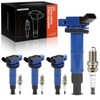 A-Premium (Blue) Set of 8 Ignition Coil Pack and Iridium