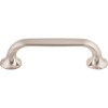 Top Knobs TK593BSN Mercer Collection 3-3/4" Oculus Oval Pull, Brushed