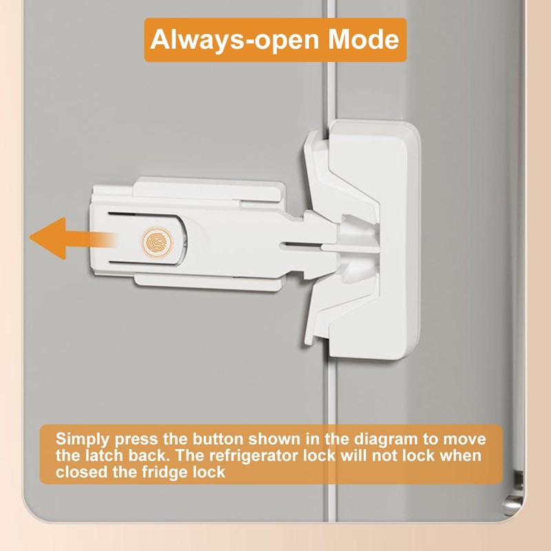 2Pack Fridge Locks for Kids, Child Proof Refrigerator Door Locks