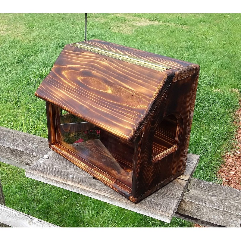 Very Large Fence or Tree Mount see Through Squirrel Feeder
