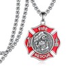Yorionke Firefighter Gifts Sterling Silver St Florian Firefighter Necklace Religion