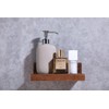 Z metnal Mini Floating Shelves, Small Natural Wooden Display Wall