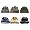 CLAPE Unisex Leather Patch Beanie Knitted Hat Soft Warm Beanie