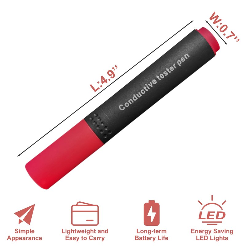 YOUBLAO Conductivity Test Pen, Non Contact Voltage Tester Pen, Grounding