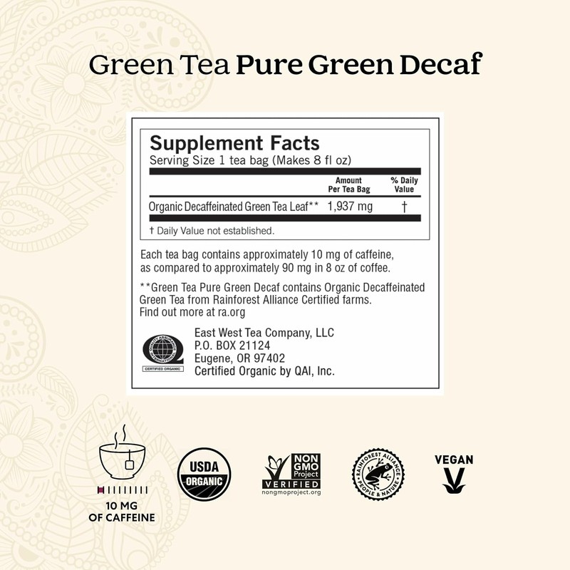 Yogi Tea - Green Tea Pure Green Decaf (6 Pack)