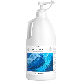 Nicpro Professional Effects Fabric Medium,69oz Bottle with Pump, Textile Painting Acrylic Fluid Medium, Improves Acrylic Paint Adhesion to Fabrics, Textiles for DIY Clothing, T-shirts, Shoes Jeans Bag