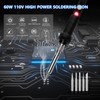 Soldering Iron Kit, 60W 110V Soldering Irons, Adjustable Temperature Soldering