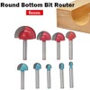 6mm Shank Round Nose Cove Core Box Router Bit Round