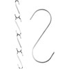 12 Small S Hooks Stainless Steel Flat 8 cm -