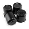 DewFlew 4Pcs 5.15" Push Through Wheel Center Caps Stainless Trailer