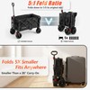 Collapsible Wagon Cart, 330 lbs Capacity, Heavy‑Duty Foldable Utility Wagon