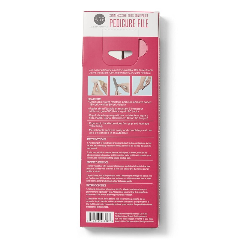 ASP Stainless Steel Foot File