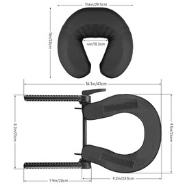 Adjustable Massage Table Face Cradle, Massage Bed Headrest Cradle with Face Cushion, Universal Cradle Head Support with Pillow Massage Equipment for Massage Tables