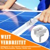 12 pcs Solar Panel Mounting Clamps Aluminium AL6005-T5,Mid Clamps for