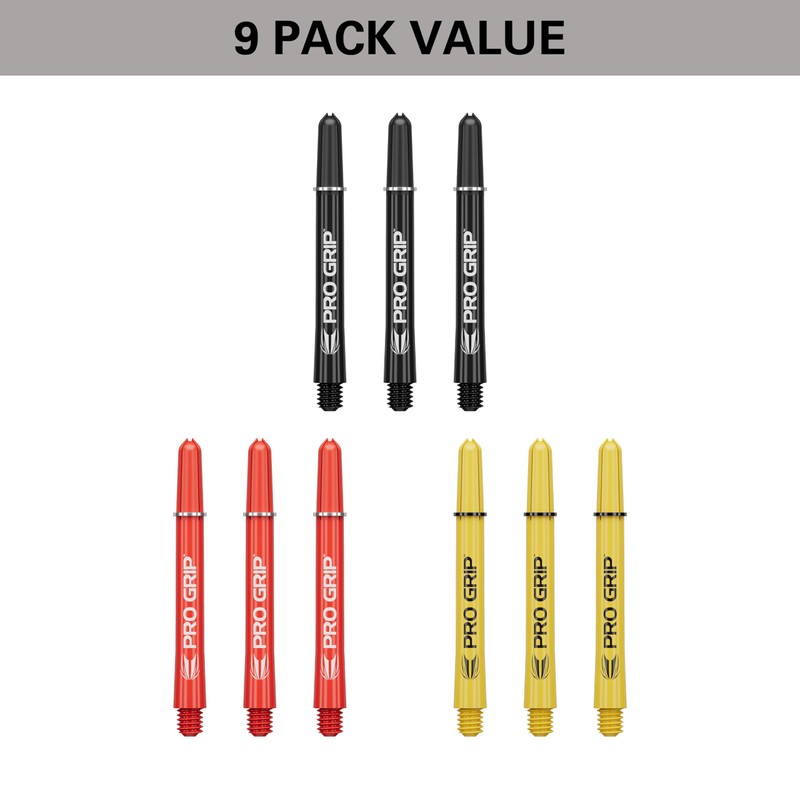 Target Darts Pro Grip Shafts - Set of 9 |