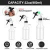 meekoo 12 Pcs 32 oz Plastic Spray Bottles Heavy Duty