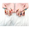  Premium Art Colorful Handmade Nail Tips ✨ - Long