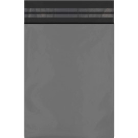 50 Mixed Mailing Poly Postal Self Seal Bags 5 Sizes 10 from Each Red Ember Small to Large Mailing Bags Postage Packaging Assorted Mailers Posting Shipping Post Parcels Package Bags (Grey)