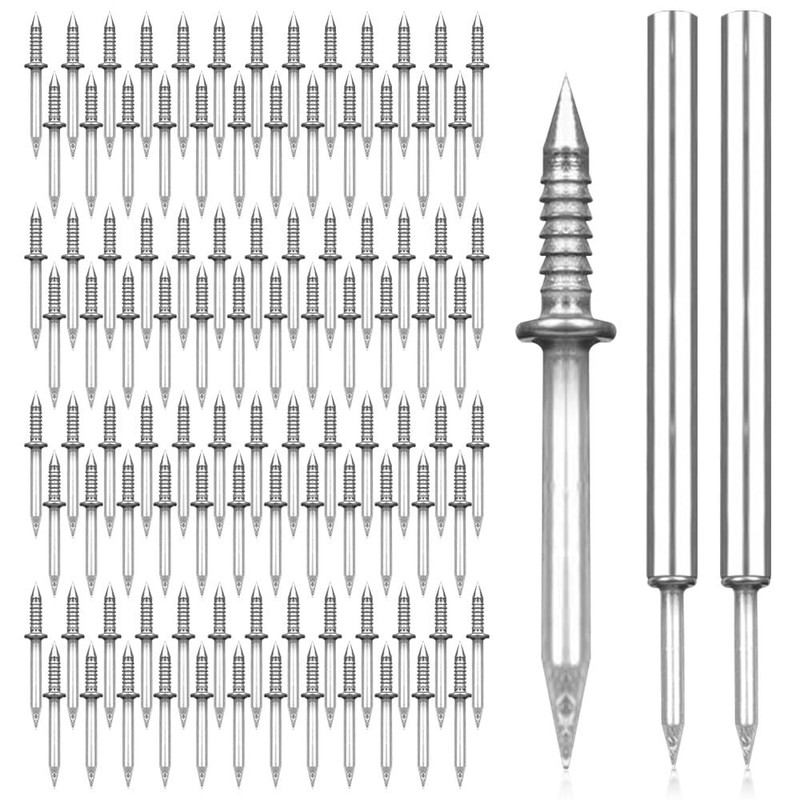 NAVESO 100PCS Double-Head Skirting Thread Seamless Nail, No Trace Skirting