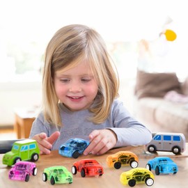 Hxezoc 50 Pack Mini Car Toys Pull Back Race Car, Treasure Box Toys Vehicles for Kids Toddlers 4-8 Years Old, Bulk Toys for Carnival Prizes, Classroom Prizes, Pinata Fillers, Goodie Bag Stuffers