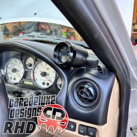 CARZDELUXE Single RHD gauge pod mount for 1998-2004 Miata NB MX5 functional defrost vent