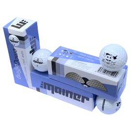 Emainer emoG Golfball, softe Golfbälle mit maximaler Reichweite, Dieser Ball kennt Dein Highscore, 3er-Pack, weiß (1x 3er (3 Bälle))