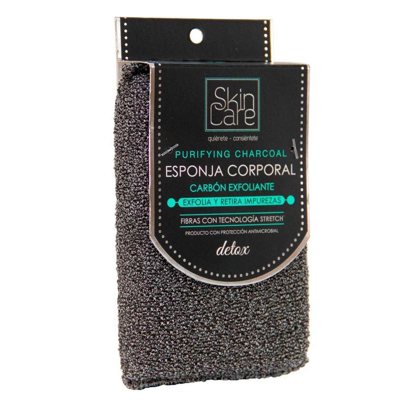 Esponja Skin Care Carbón Exfoliante