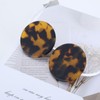Sttiafay Acrylic Large Round Earrings Tortoise Shell Resin Big Circle