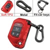 Kirsnda for Jeep Key fob Cover with Keychain,Soft TPU Key