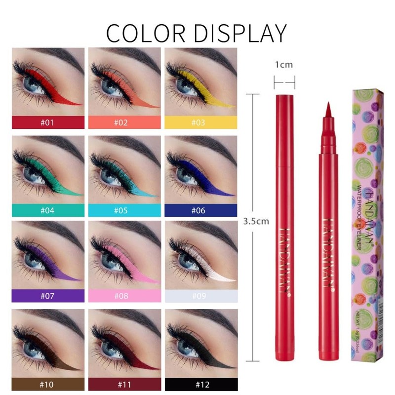 ONarisae eyeliner pencil waterproof ink liner liquid pigmented smudge proof