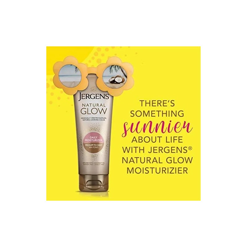 Loción Bronceadora Sin Sol Jergens Natural Glow, Autobroncea