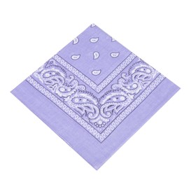 Boolavard 1s, 6s, 9s or 12 Pack Cowboy Bandanas with Original Paisley Pattern (Lilac)