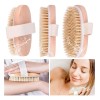 Set Cepillo Corporal Facial Y Esponja Pulpa De Madera Exfo
