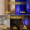 YUNLEX 2 Pack Plug in Night Light with Motion Sensor
