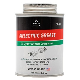 AGS Automotive Solutions Brush Top Can Dielectric Silicone Grease Compound for All Electrical Components and Connectors, 8 oz, Percise and Easy Application