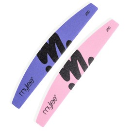 Mylee 2 x 200/28 Grit Foam Nail Files - Double Sided Buffer Professional Manicure Preparation Polishing and Perfect Nails Smoothing and Extra Shine