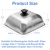 10 Inch Basting Cover Square Stainless Steel,Rectangular Stainless Steel Griddle
