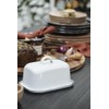 IB Laursen 0411-11 Butter Box Enamel White 13.2 x 10