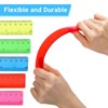 100 Pcs 6 Inch Ruler Bulk Plastic Flexible Rulers with