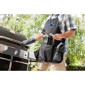 PICNIC TIME Dallas Cowboys BBQ Apron Tote Pro Grill Set