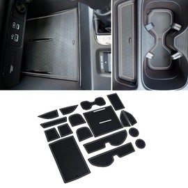 DREOOCAR Liners Compatible with Honda CR-V CRV Accessories 2023 2024 2025 Custom Fit Anti Dust Cup Holder Insert Door Pocket Center Console Mat Interior Coaster Trim Door Slot Pad 17 Pcs Gray Trim