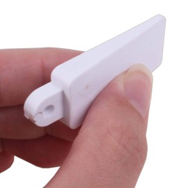 4X White Rubber Window Wedges - Ideal for Stopping Sash Lift Up Windows from Rattling