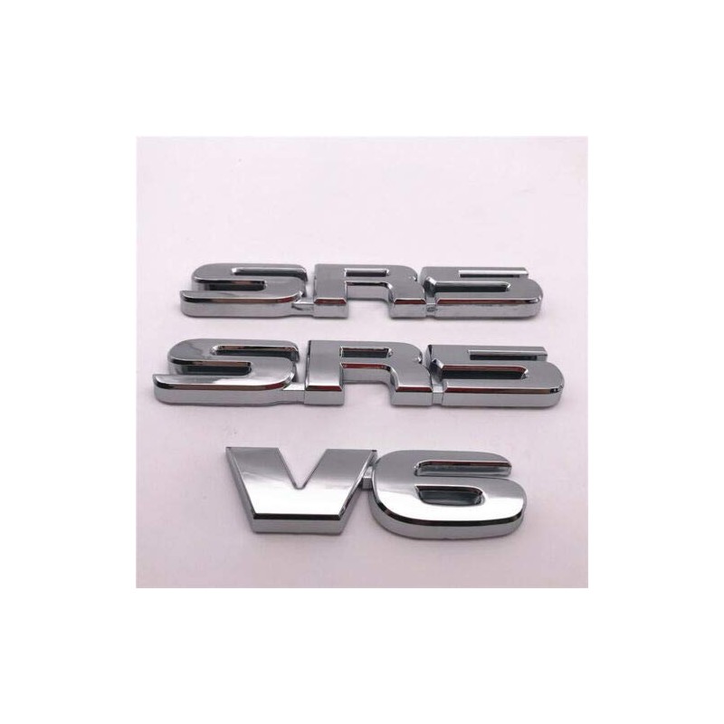 3pcs/set SR5 V6 Fender Side Rear Emblems Badges With Adhesive